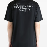 Givenchy Black Reverse Logo Graphic Tee