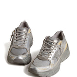Golden Goose Silver Star Patch Sneakers