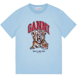GANNI T-shirts and Polos Clear Blue