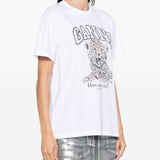 GANNI T-shirts and Polos White