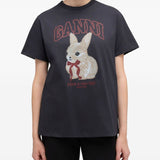 GANNI T-shirts and Polos Black