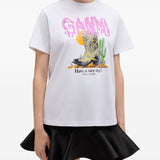 GANNI T-shirts and Polos White