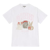 GANNI T-shirts and Polos White