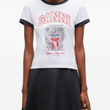 GANNI T-shirts and Polos White