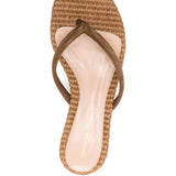 Gianvito Rossi Brown Thong Strap Sandals