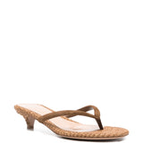 Gianvito Rossi Brown Thong Strap Sandals
