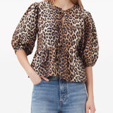 GANNI Top Brown