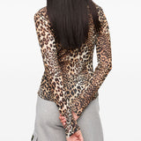 GANNI T-shirts and Polos Brown