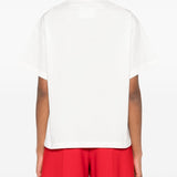 Jil Sander White Logo Lettering Tee