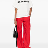 Jil Sander White Logo Lettering Tee