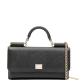 Dolce Gabbana Black Iguana Embossed Bag