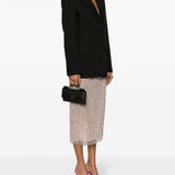 Dolce Gabbana Black Iguana Embossed Bag