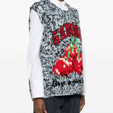 GANNI Sweaters Clear Blue