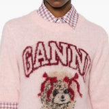 GANNI T-shirts and Polos Pink