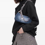 Marc Jacobs The Faded Denim Charm Shoulder Bag