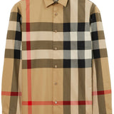 Burberry Beige Archive Checkered Illustrious Shirt