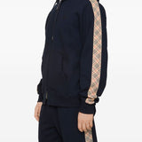 Burberry Ultramarine Embroidered Knight Crest Hoodie