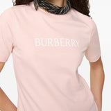 Burberry Lilac Logo Print T Shirt