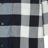 Burberry NavyBlue Checkered Patterned Pocket Shirt
