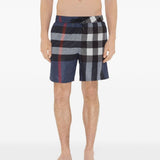 Burberry Ultramarine Blue Checkered Swimming Shorts