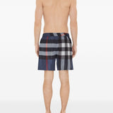 Burberry Ultramarine Blue Checkered Swimming Shorts