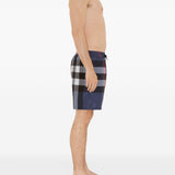 Burberry Ultramarine Blue Checkered Swimming Shorts