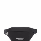 Burberry Black Logo Print Belt Bag