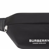 Burberry Black Logo Print Belt Bag