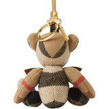 Burberry Beige Exceptionally Vintage Check Keychain