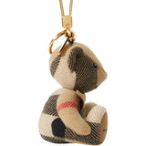 Burberry Beige Exceptionally Vintage Check Keychain