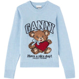 GANNI Sweaters Clear Blue