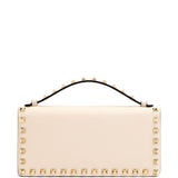 Valentino Garavani Ivory Rockstud Leather Wallet