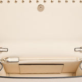 Valentino Garavani Ivory Rockstud Leather Wallet
