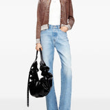 Diesel White Ribbed Logo Tank Top