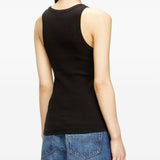 Diesel Black Oval Logo Tank Top