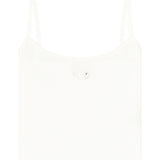 Diesel White Metallic Logo Tank Top