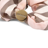 Burberry Light Pink Checked Silk Scrunchie