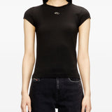 Diesel Jet Black Logo Tee Shirt