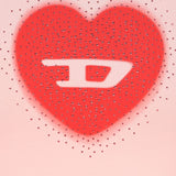 Diesel Powder Pink Heart Graphic Tee