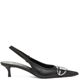 Diesel Black Ankle Strap Pumps