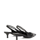 Diesel Black Ankle Strap Pumps