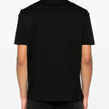 Emporio Armani Black Embroidered Logo Tee
