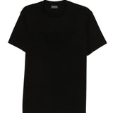 Emporio Armani Black Embroidered Logo Tee