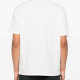 Emporio Armani White Embroidered Jacquard Tee
