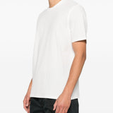 Emporio Armani White Embroidered Jacquard Tee