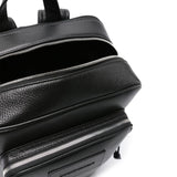 Emporio Armani Black Unparalleled Leather Backpack