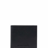 Emporio Armani Black Textured Leather Wallet