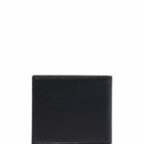 Emporio Armani Black Textured Leather Wallet
