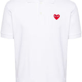 Comme Des Garçons White Polo Shirt