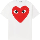 Comme Des Garçons White Logo Tee